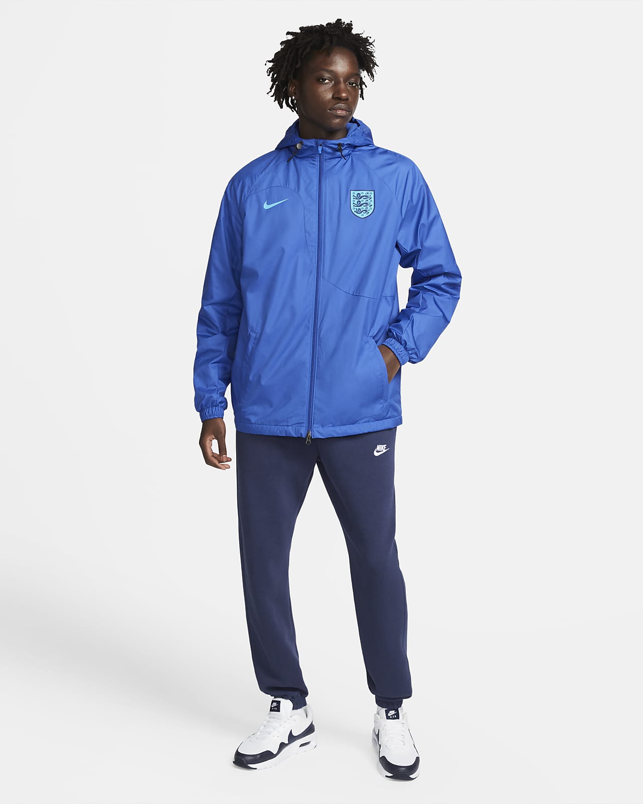 England Strike Men's Nike Dri-FIT Hooded Soccer Track Jacket