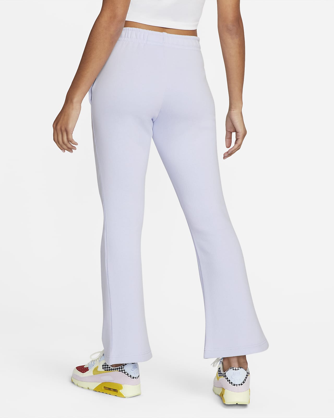 Nike Sportswear Essential Wijduitlopende fleecebroek voor dames. Nike NL