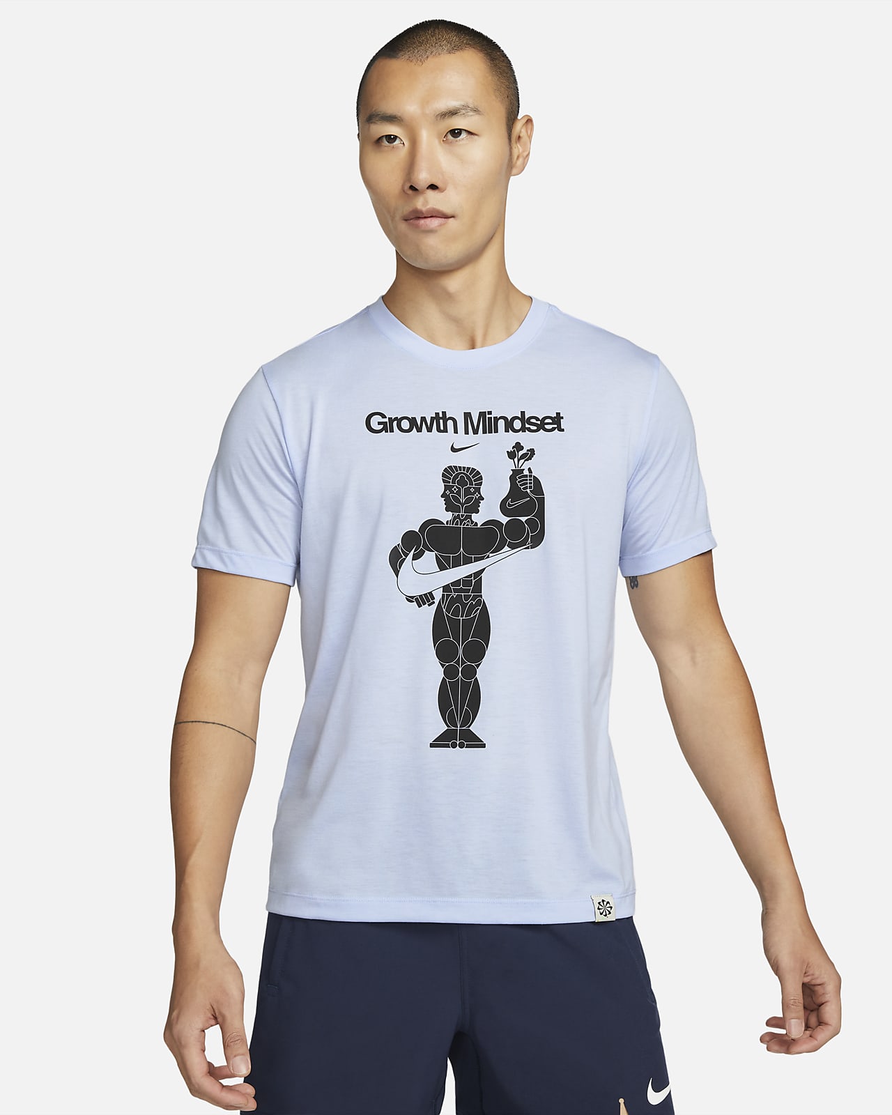 Nike Dri-FIT 男款圖樣訓練 T 恤