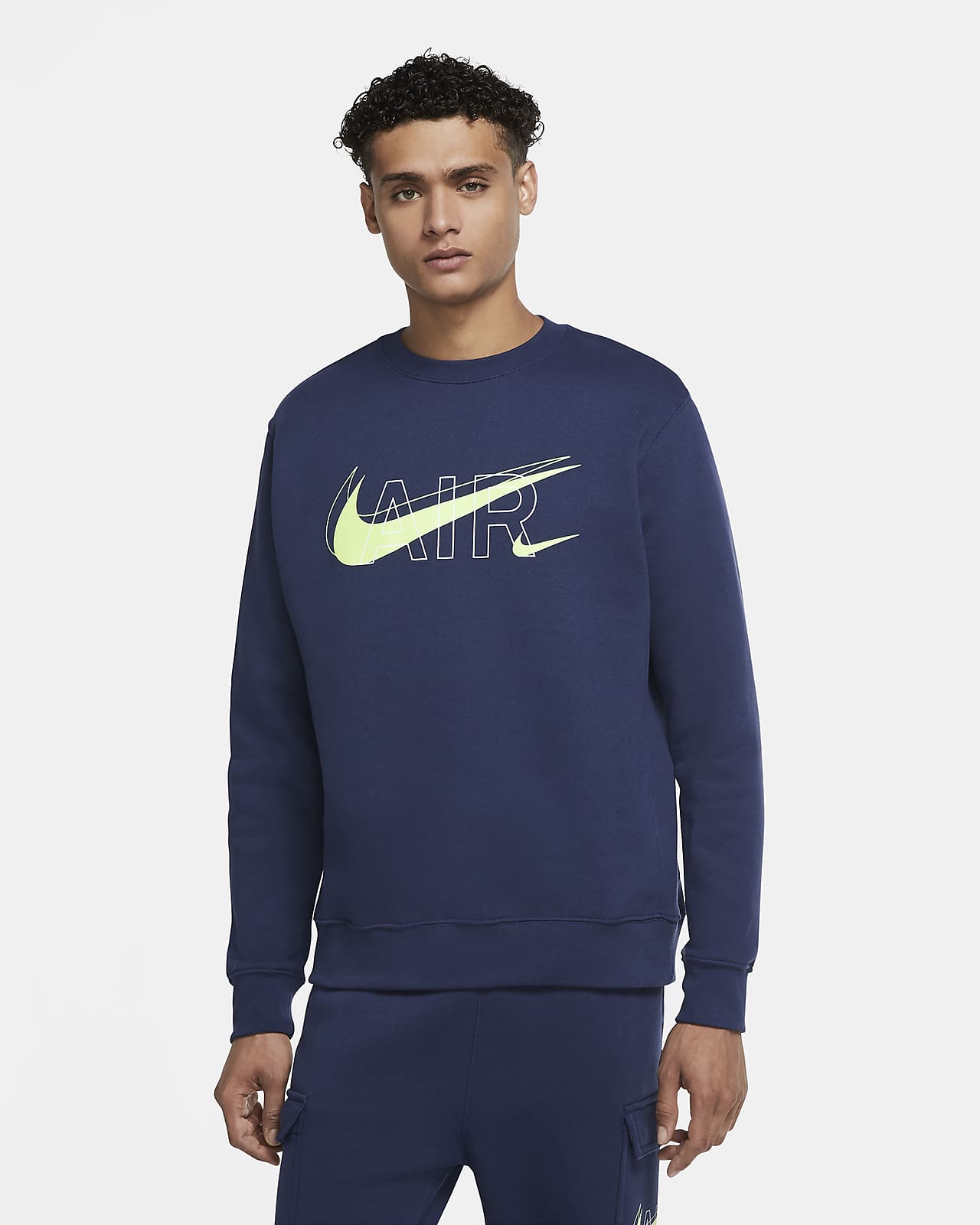 nike sportswear men's fleece crew