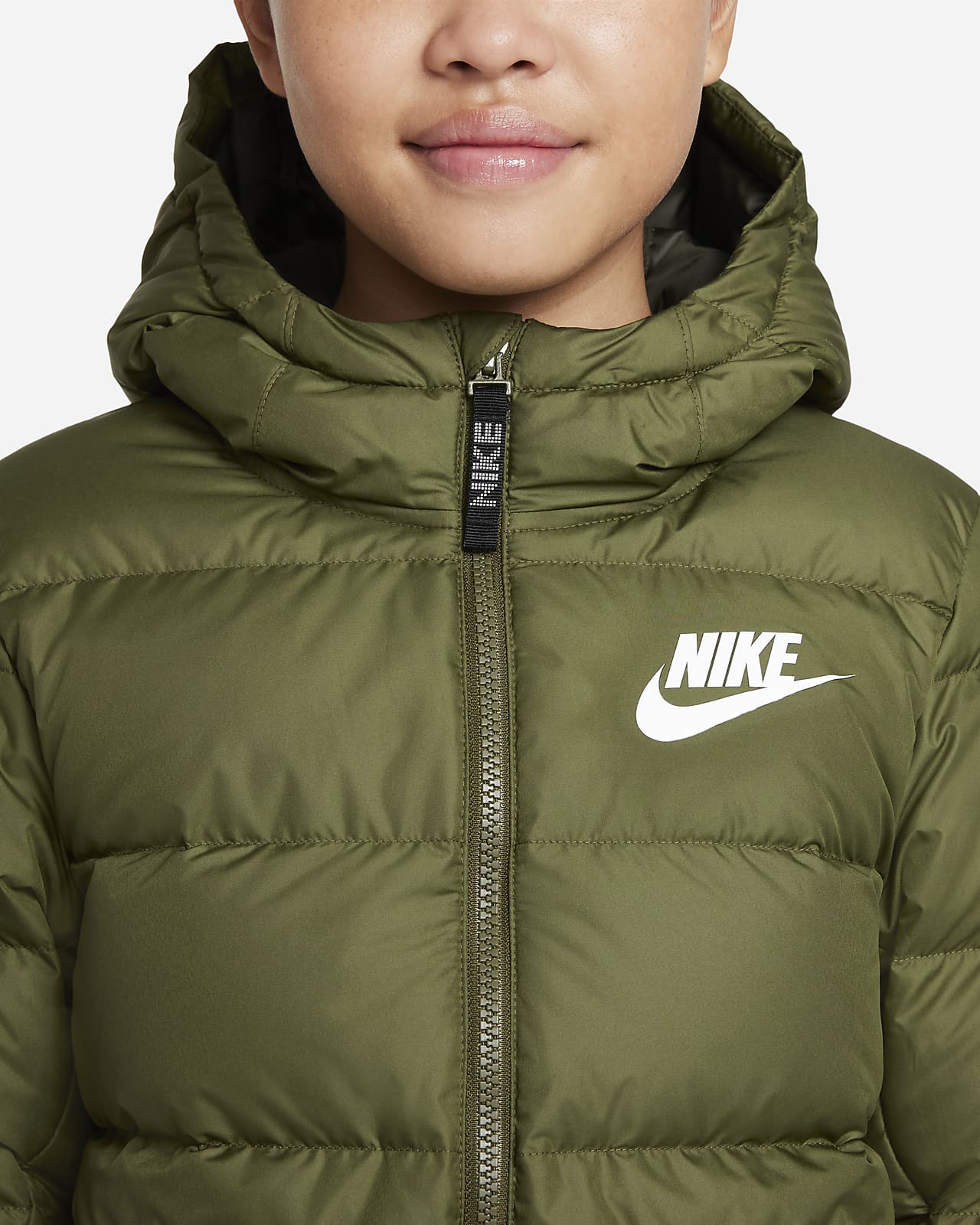Nike Sportswear Youth Unisex Puffer Jacket 939554-222 Size Large Green $120