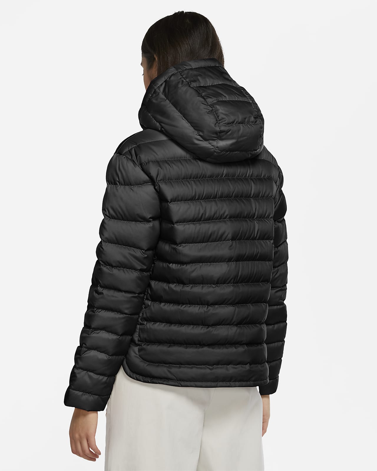 nike women's sportswear windrunner jacket black and white