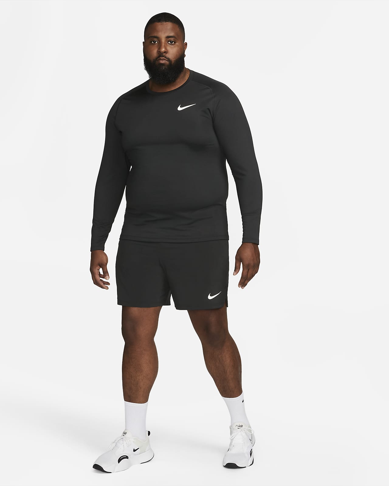 Nike Pro Sudadera de larga - Hombre. ES