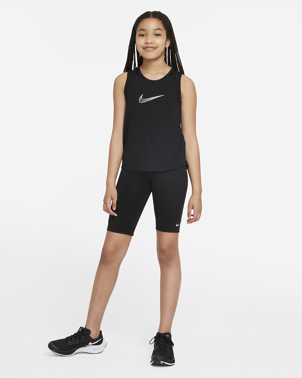 One Nike (Girls\') Big Dri-FIT Kids\' Shorts. Bike
