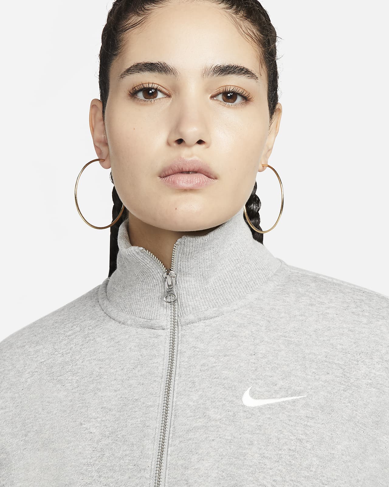 Nike Sportswear Phoenix Fleece Women's 1/2-Zip Cropped Sweatshirt. Nike CA