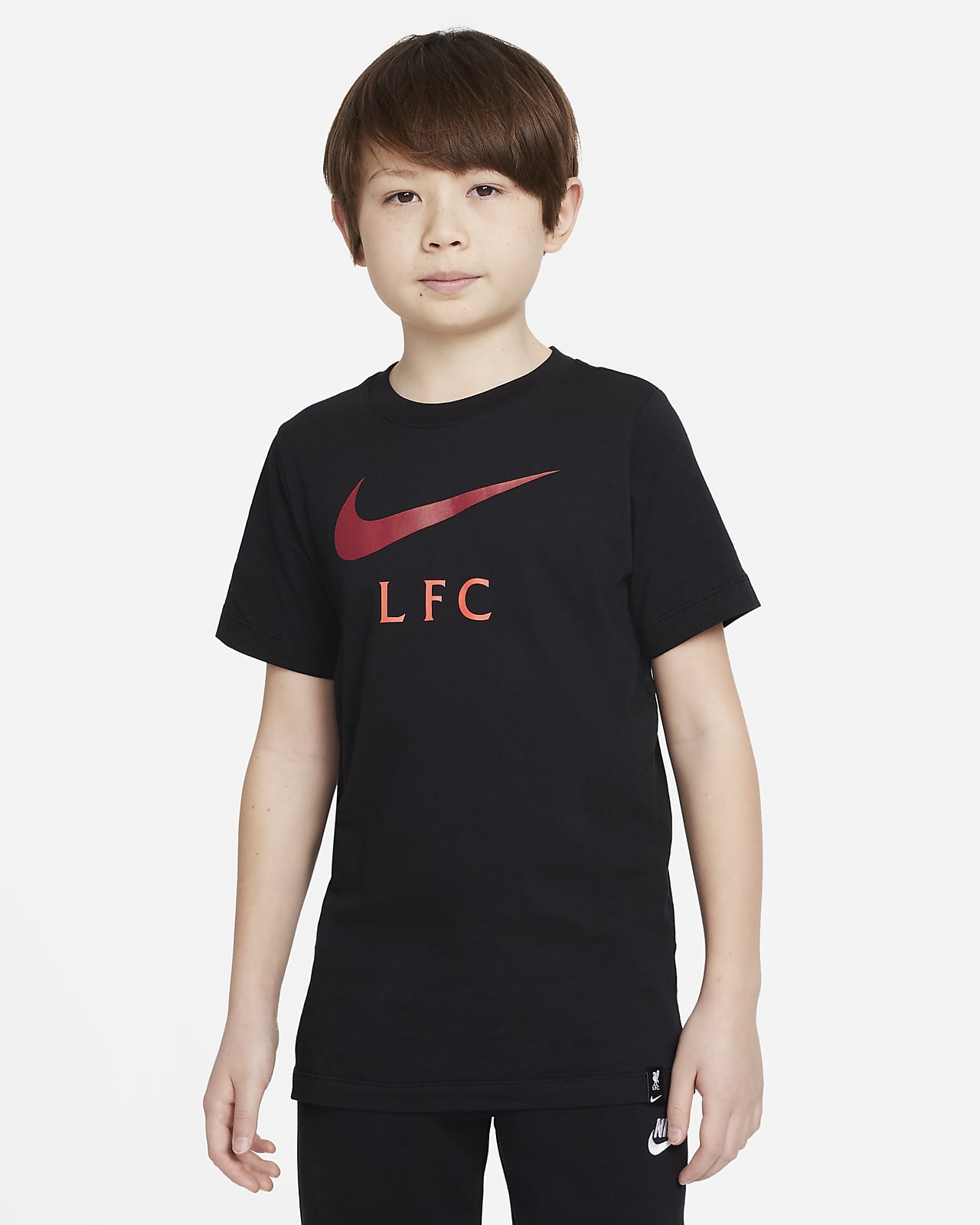 Playera de fútbol para niño talla grande Liverpool FC. Nike.com