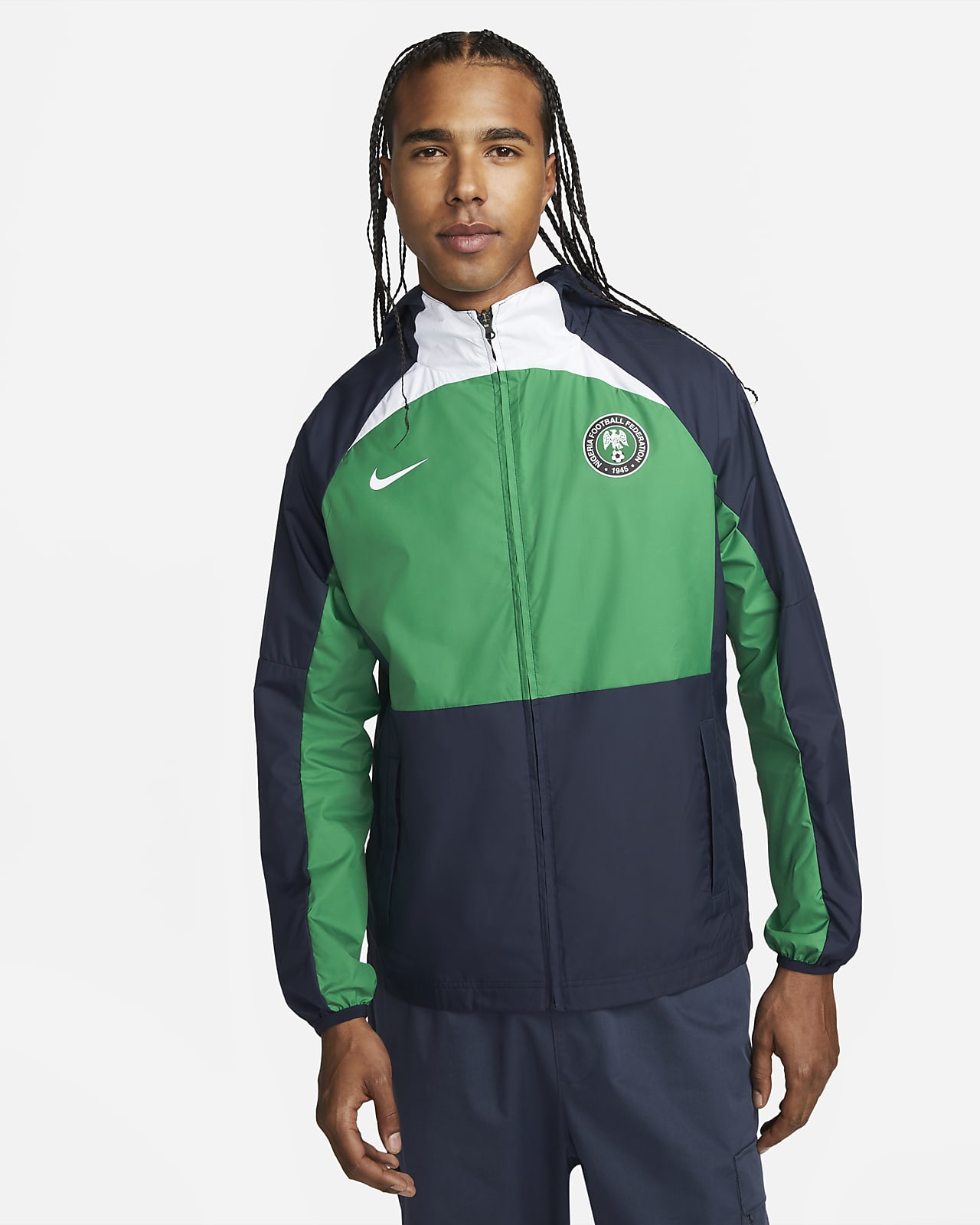 Nigeria AWF Men's Full-Zip Football Jacket