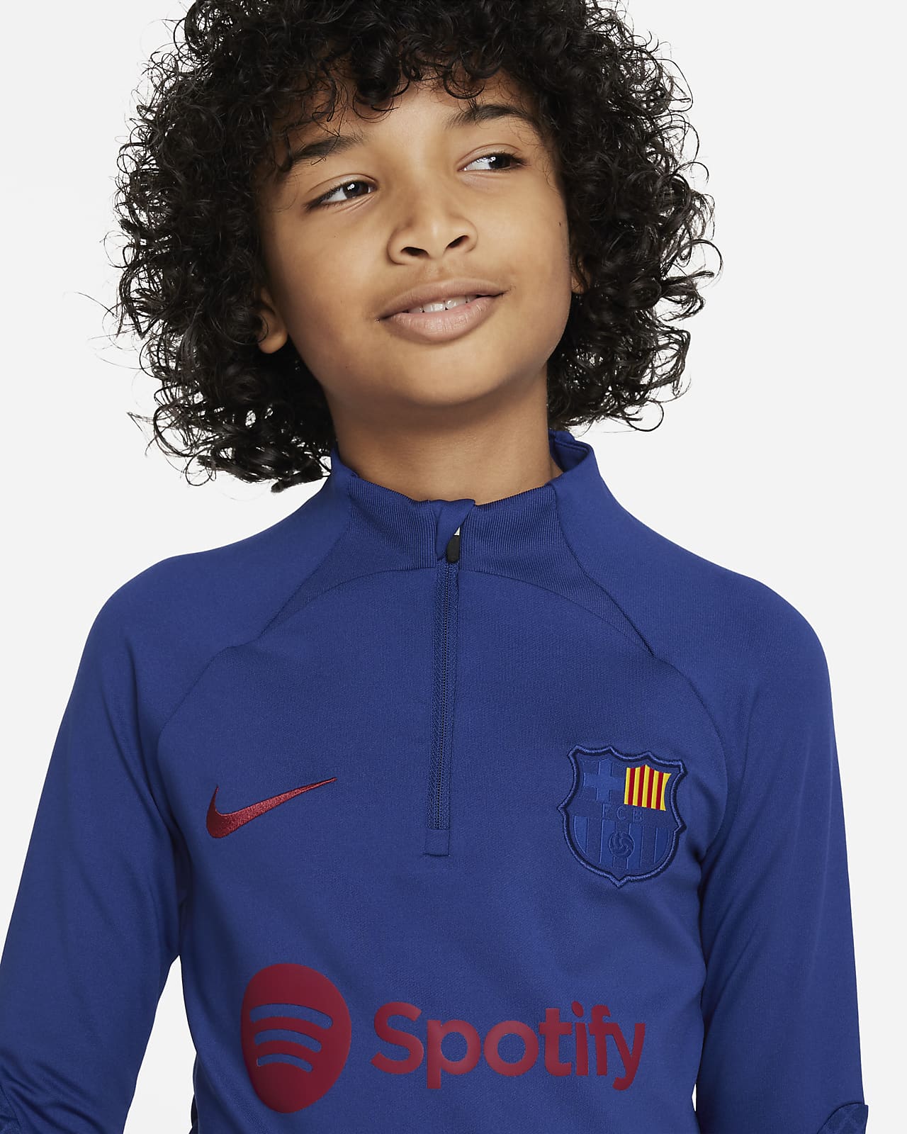 virtueel Toevlucht Gelovige Barcelona Strike Big Kids' Nike Dri-FIT Soccer 1/4-Zip Drill Top. Nike.com