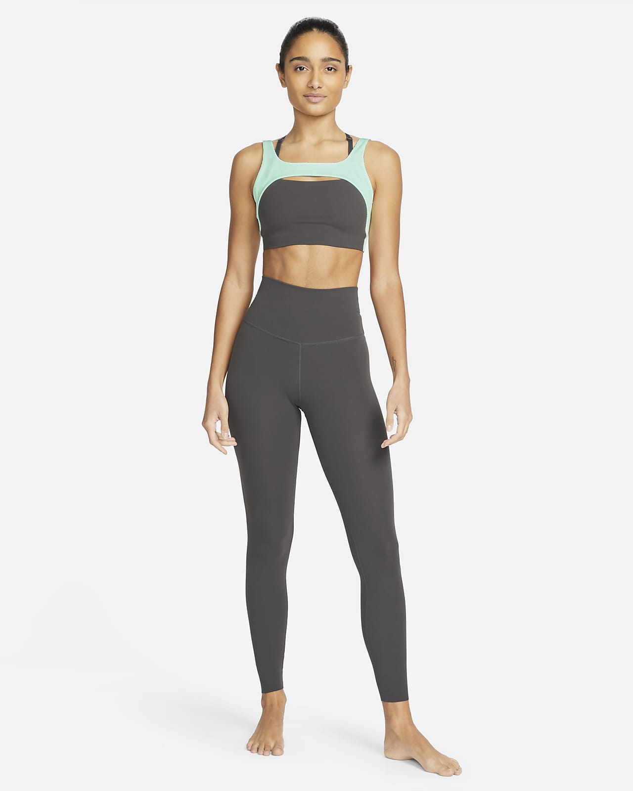 Nike Yoga Indy Women's Light-Support Lightly Lined Ribbed Sports Bra ...