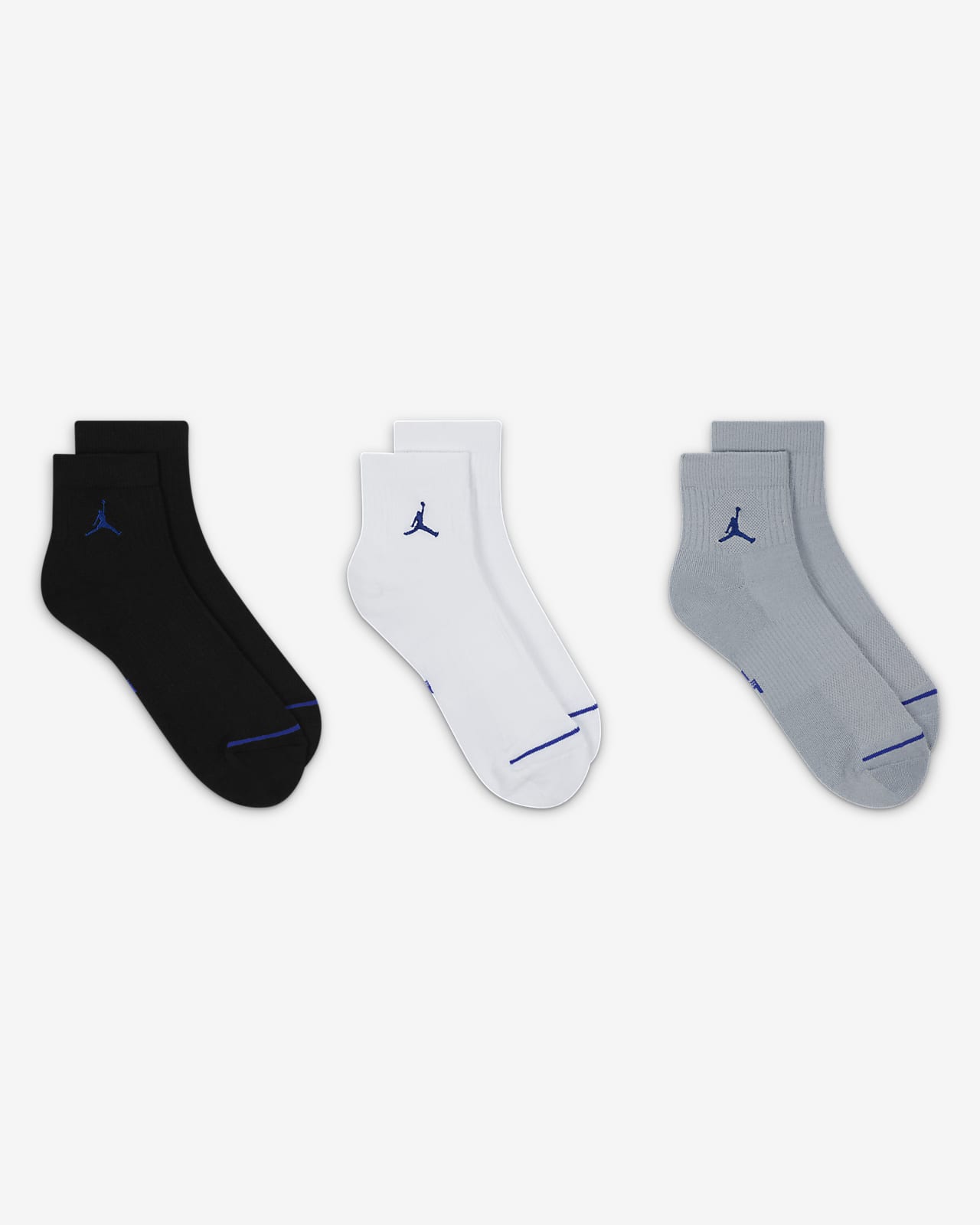 Jordan Everyday Ankle Socks (3 Pairs). Nike CZ