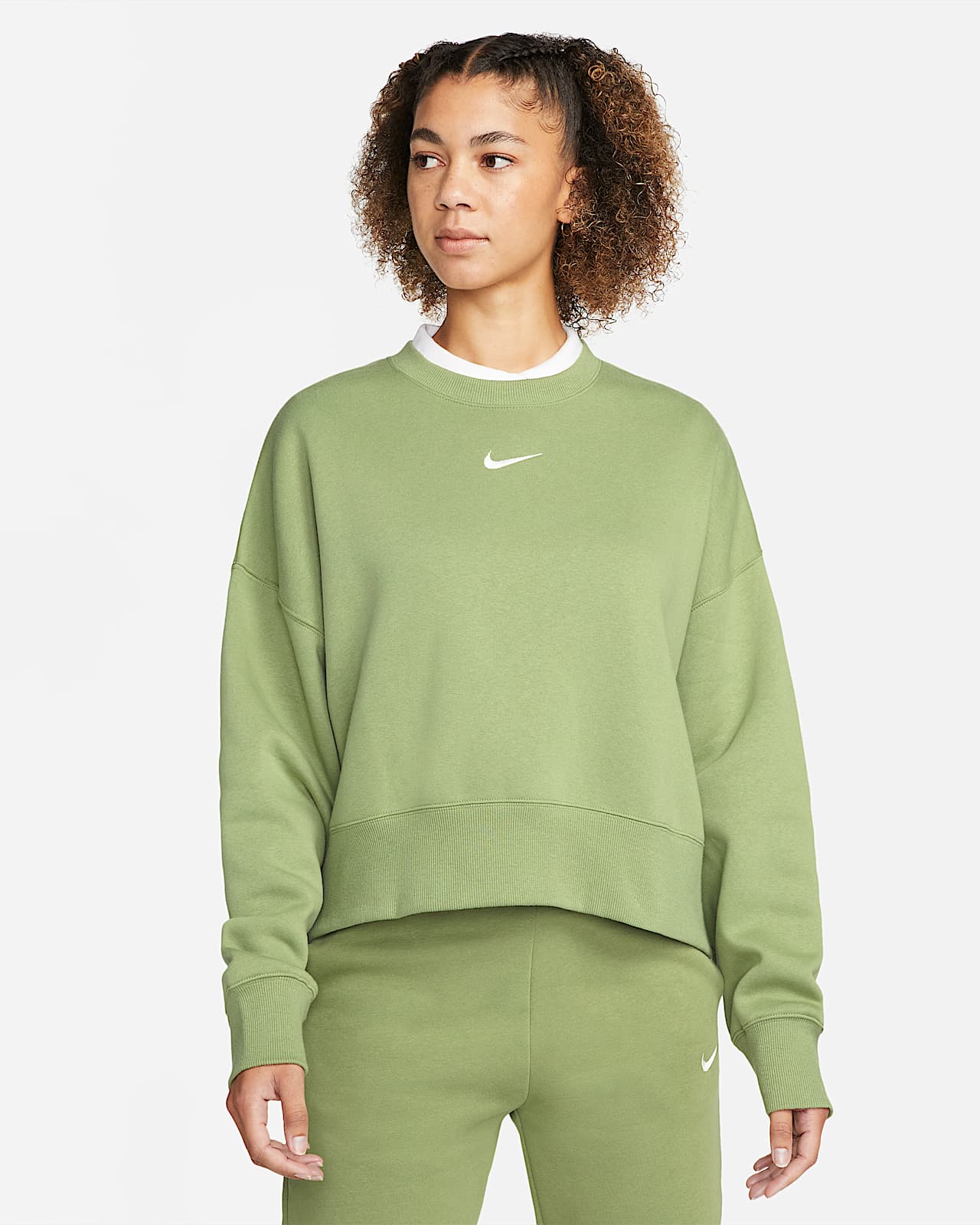 Nike Sportswear Phoenix Fleece Dessuadora de coll rodó over-oversized - Dona