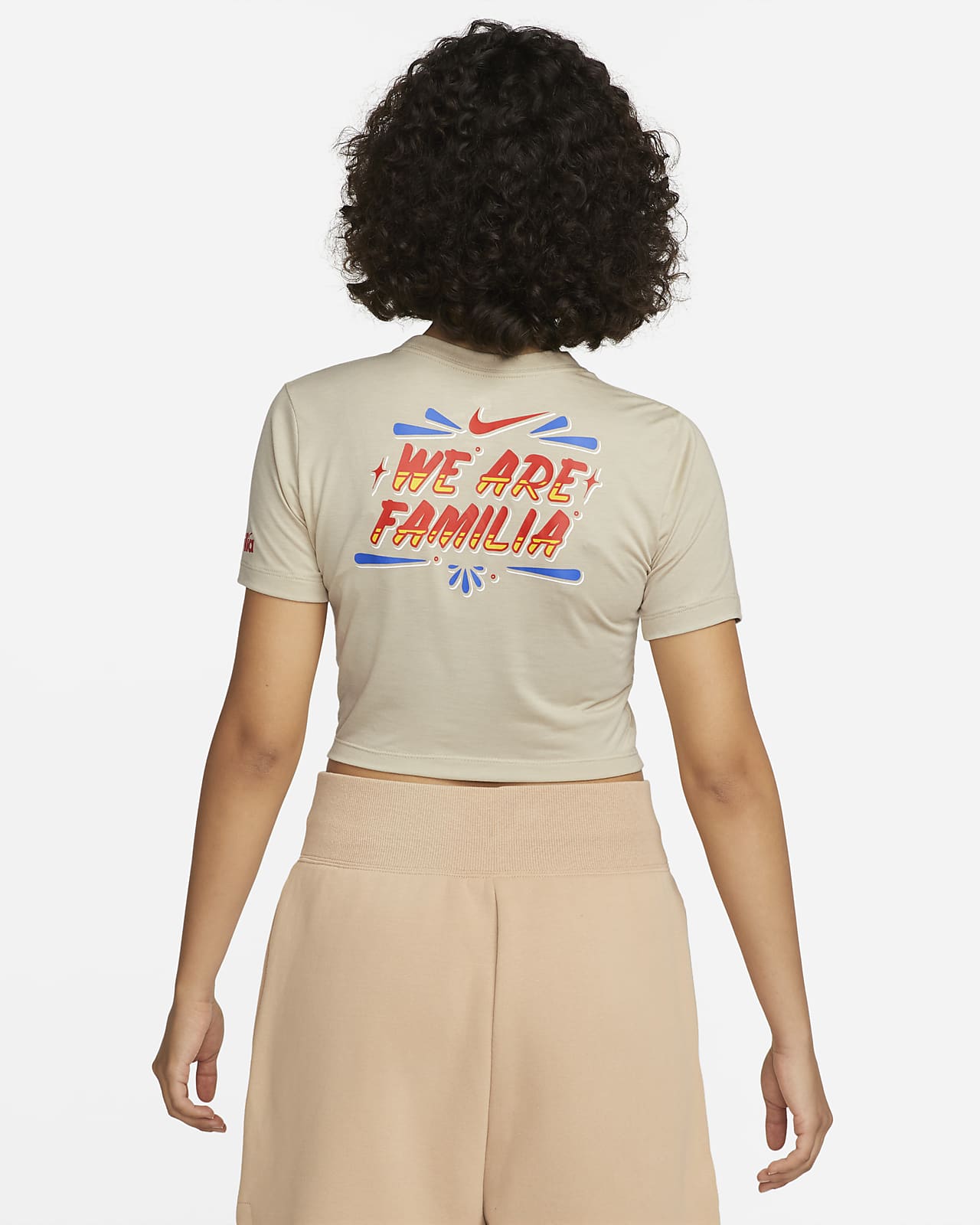 Nike Somos Familia Slim Fit Cropped T-Shirt. Nike.com