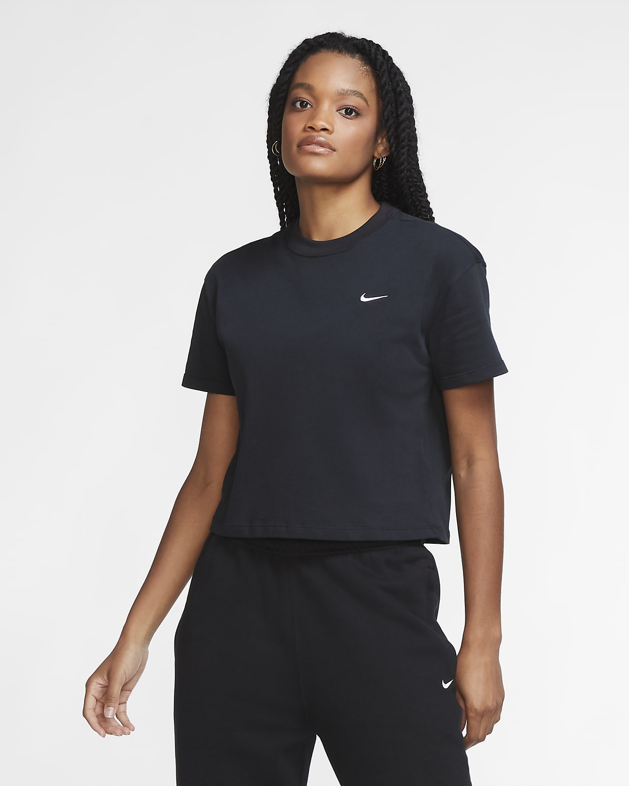 nike black womens t shirt