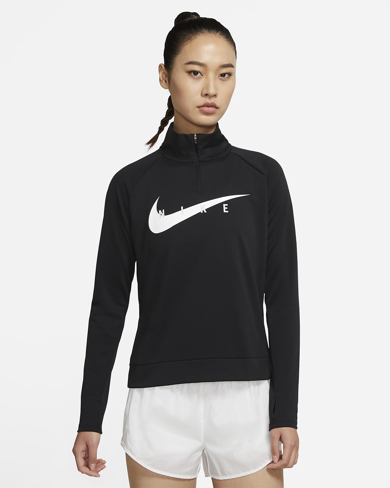 nike black running top