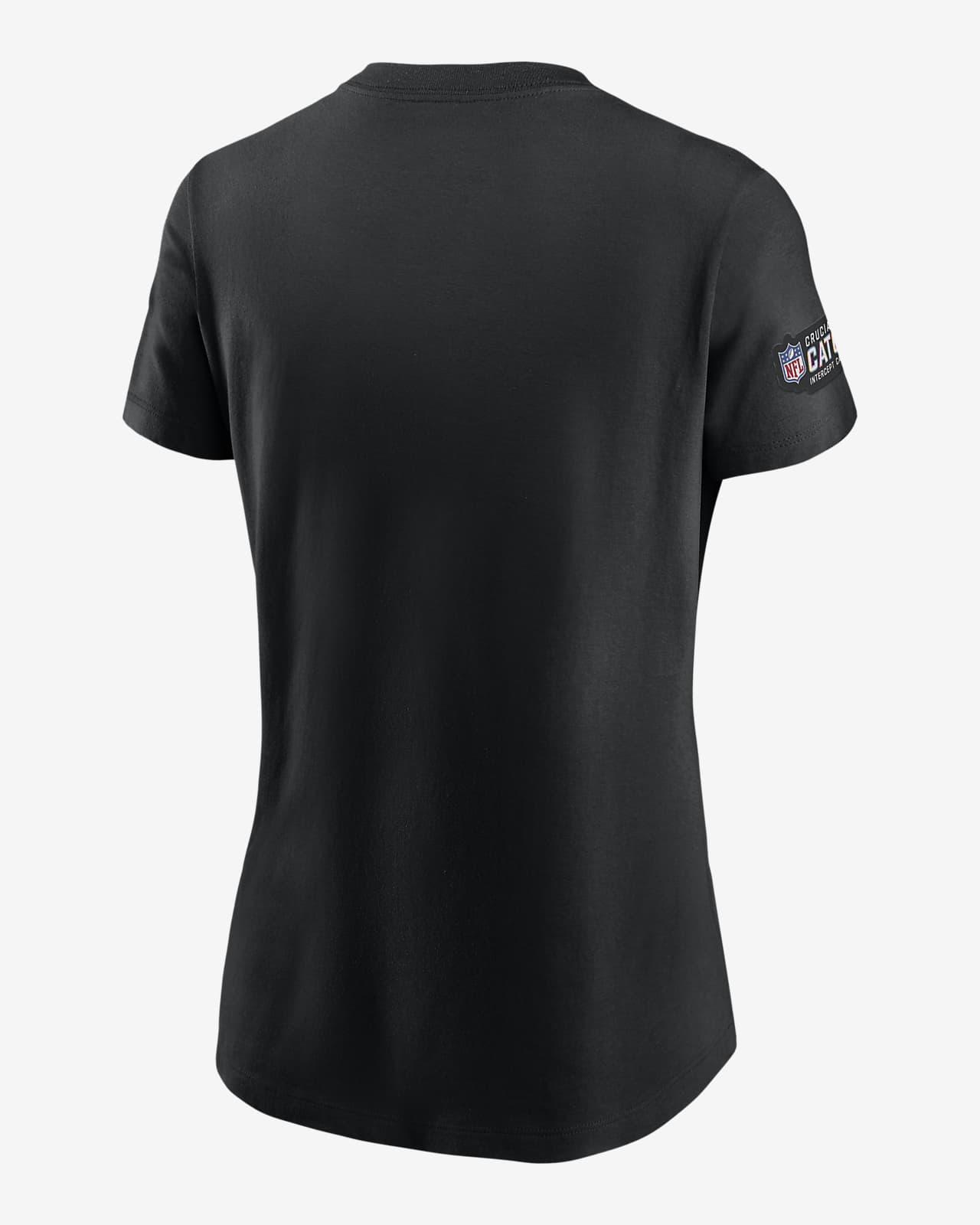 New York Giants Nike Women's 2023 NFL Crucial Catch Sideline Tri-Blend T- Shirt - Black