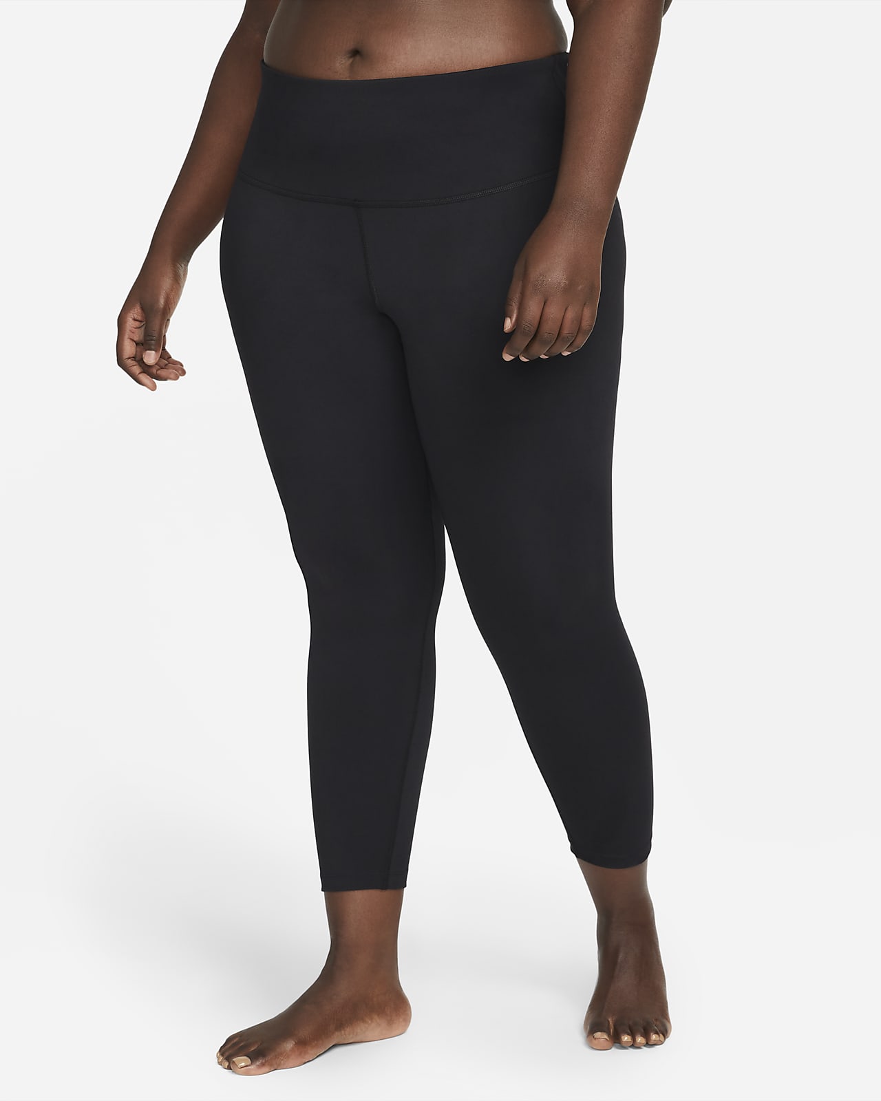 Nike Yoga leggings i 7/8 lengde med høyt liv til dame (Plus size)