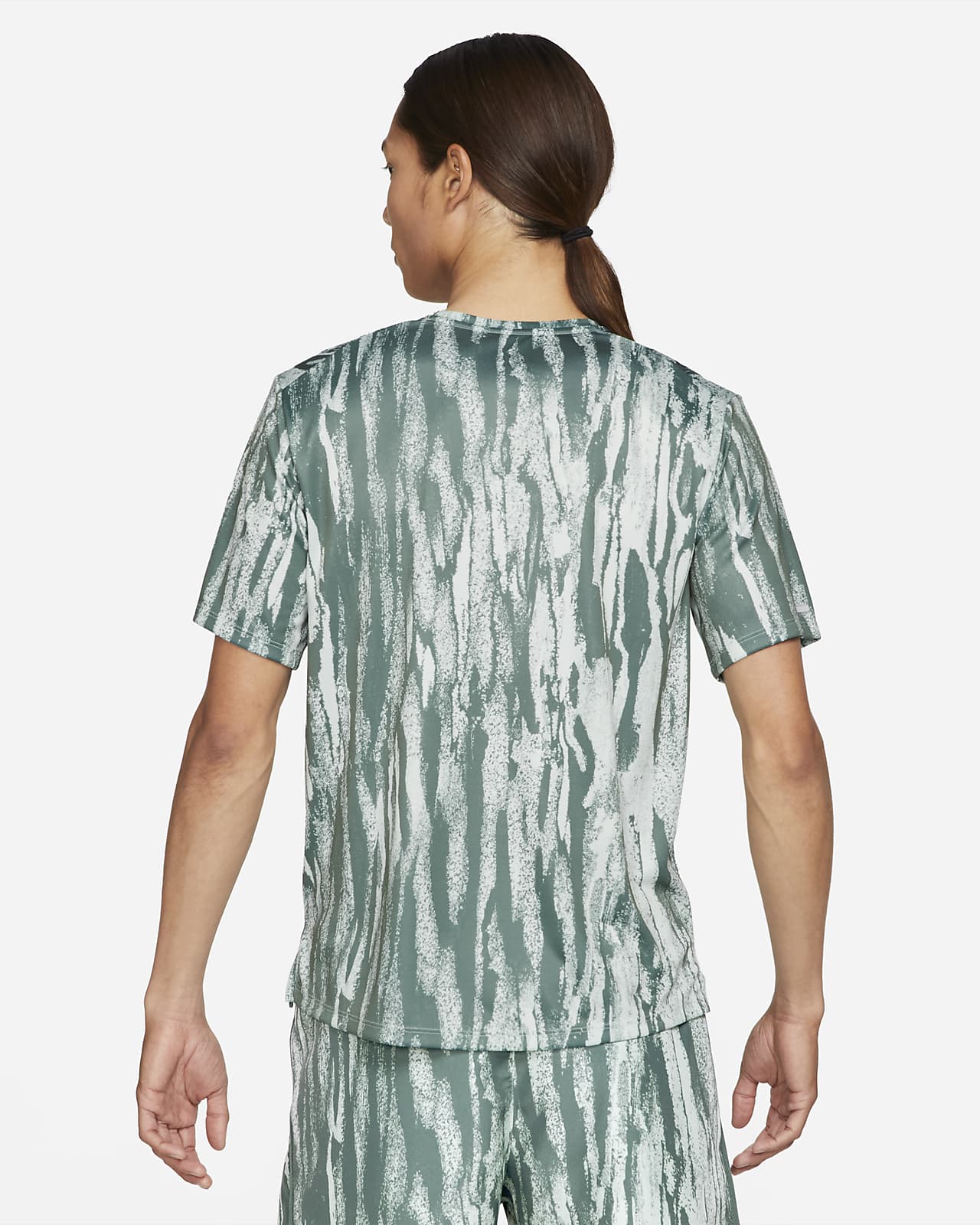 nike dry miler short sleeve running top