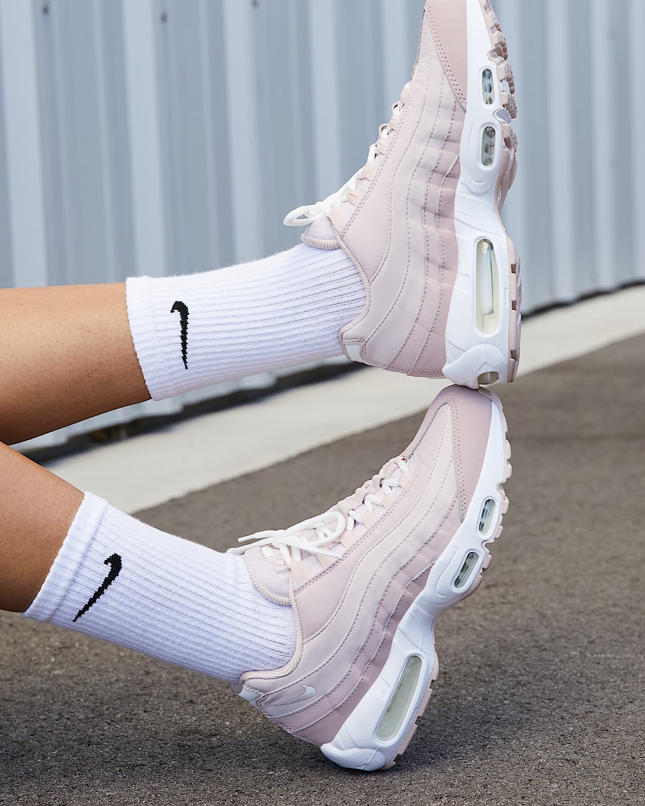 DONNA NIKE AIR Max 95 Prm Scarpe da Ginnastica Bianche 807443 102 EUR  161,55 - PicClick IT