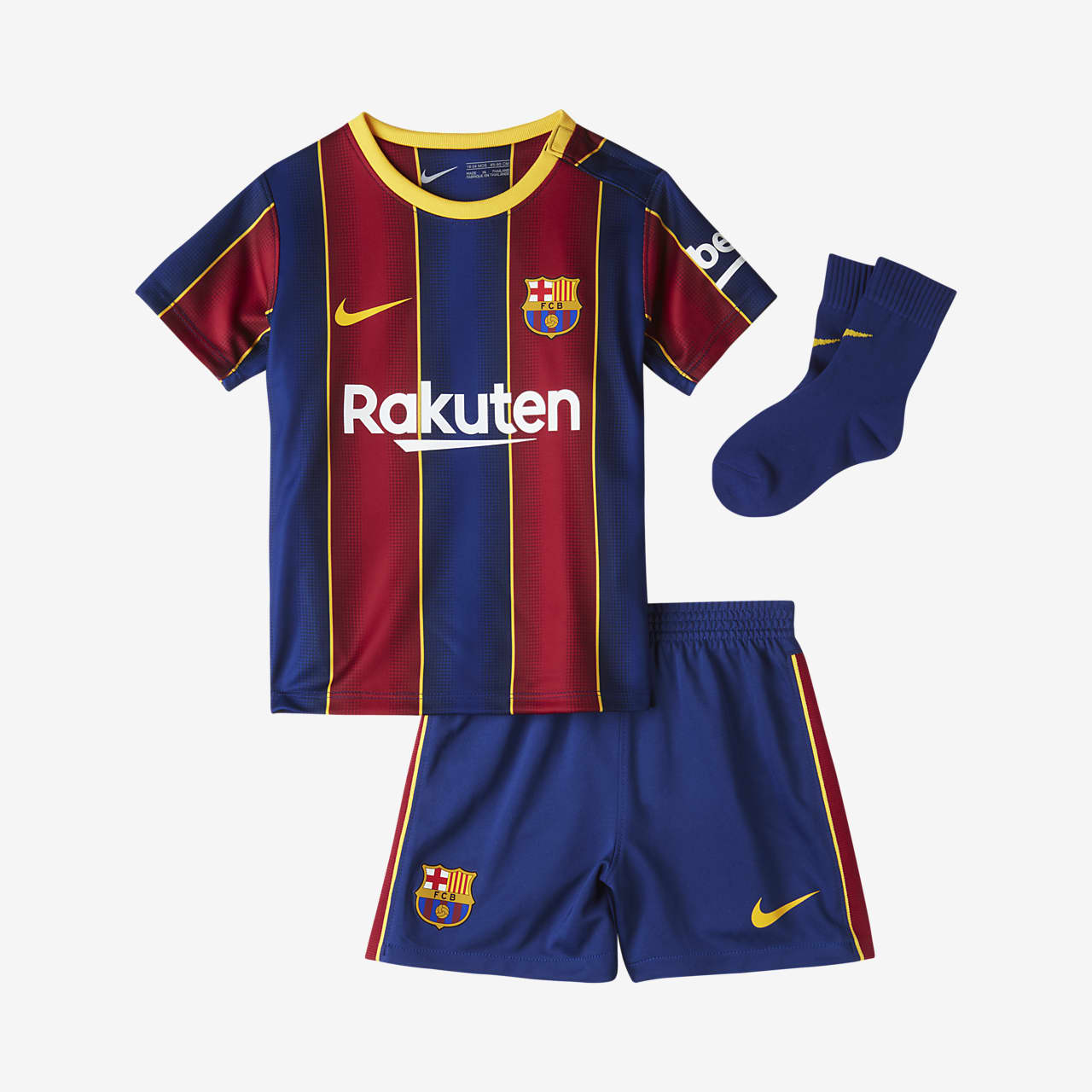 Primera equipación FC Barcelona 2020/21 Equipación de fútbol - Bebé e  infantil. Nike ES