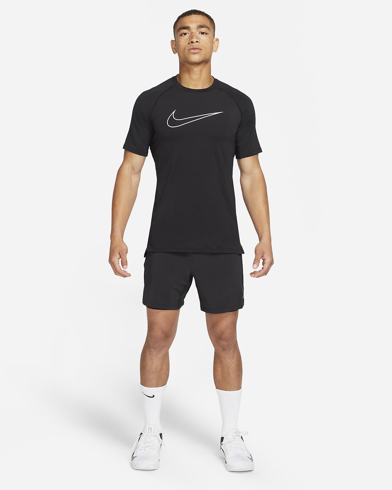 Nike Pro Dri-FIT Men's Slim Fit Short-Sleeve Dri-Fit Top (as1, Alpha, m,  Regular, Regular, Iron Grey/Black) : Buy Online at Best Price in KSA - Souq  is now : Fashion