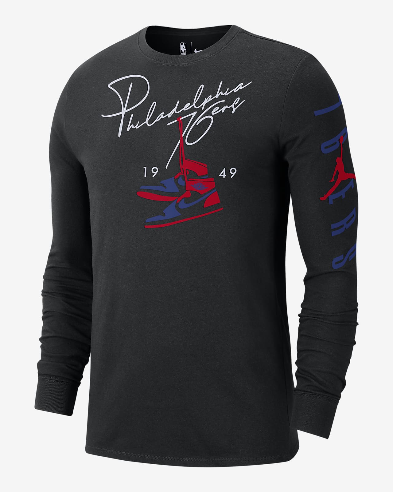 nike nba philadelphia 76ers city t-shirt