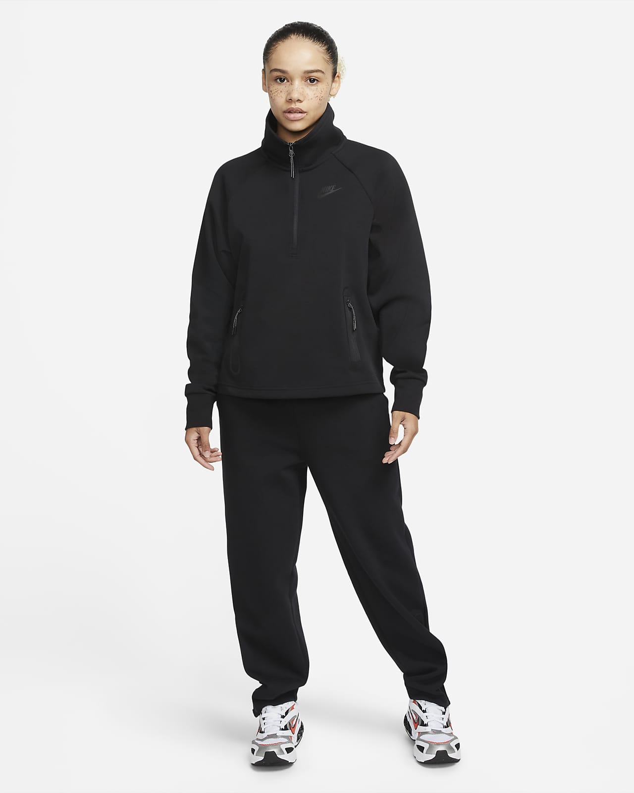 Nike Sportswear Tech Fleece Parte de arriba con cremallera de 1/4 - Mujer.  Nike ES