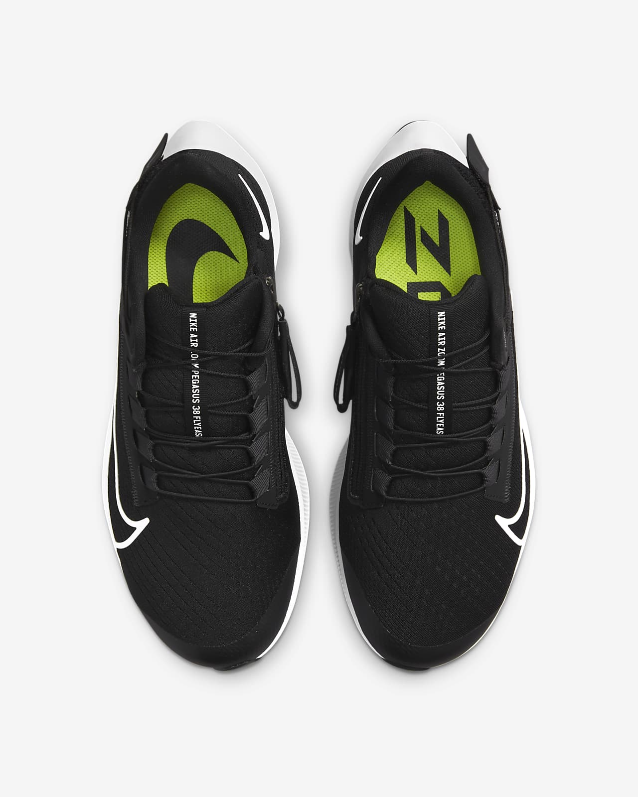 Nike Air Zoom Pegasus 38 FlyEase Eenvoudig aan en uit te trekken  hardloopschoen voor heren (extra breed). Nike BE