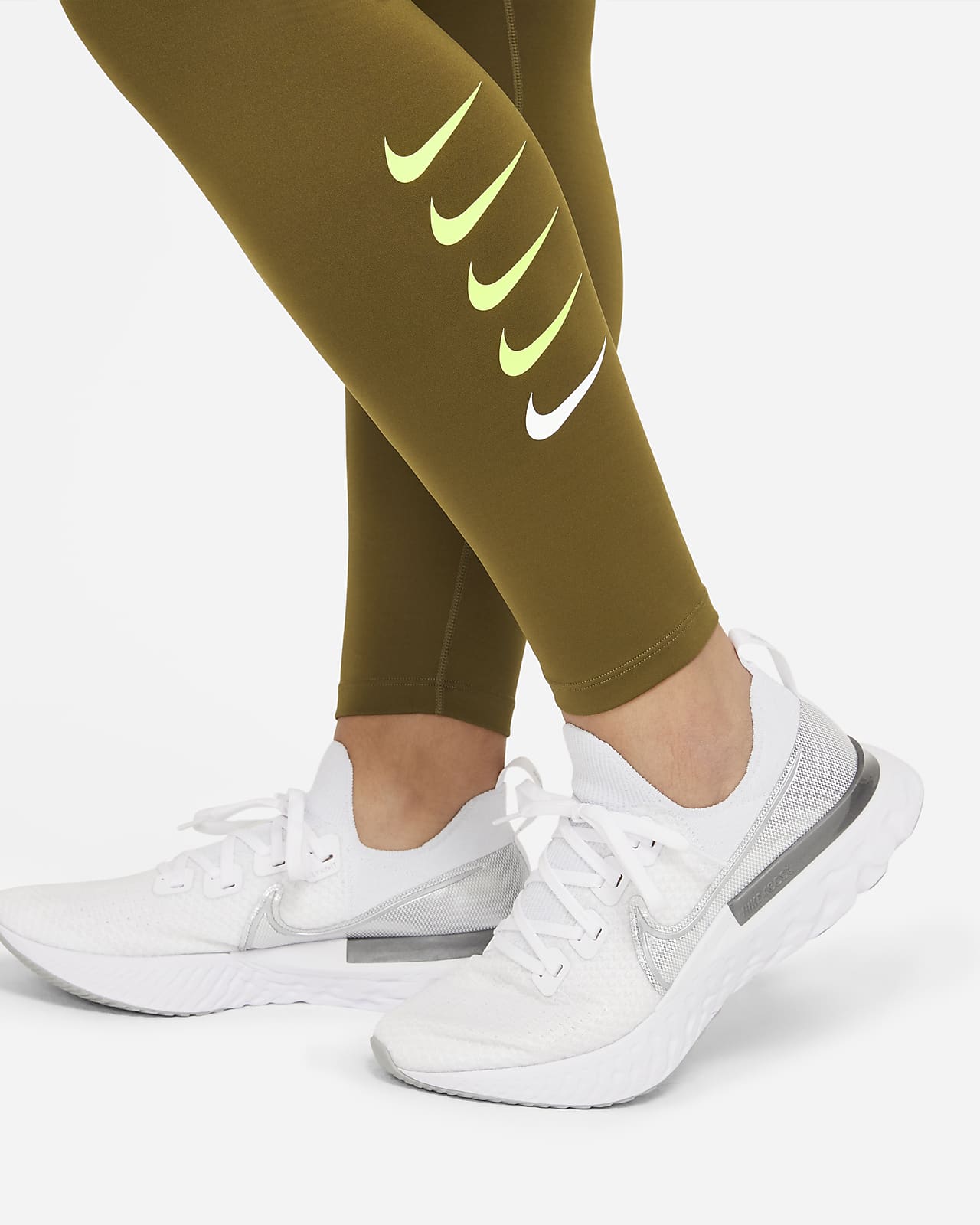 nike swoosh running leggings