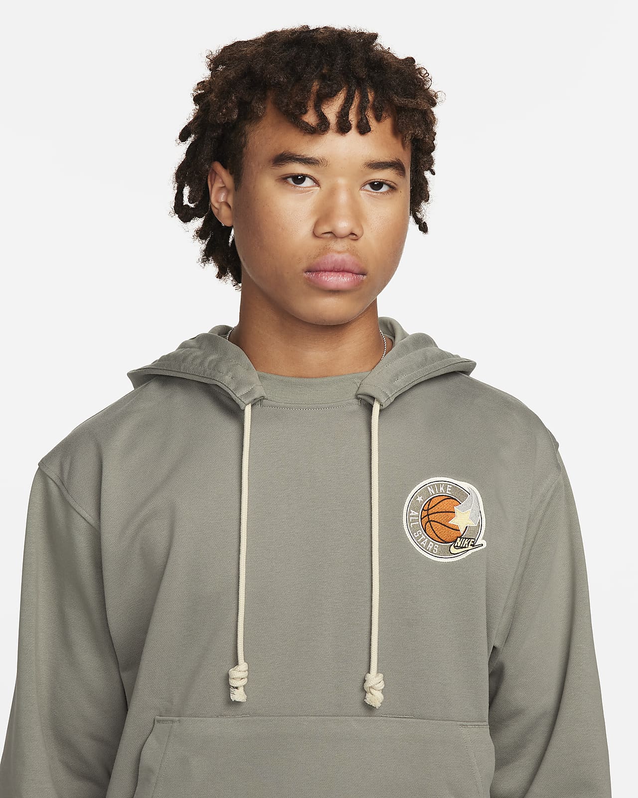 Nike Standard Issue Men's Dri-FIT French Terry Pullover Basketball Hoodie