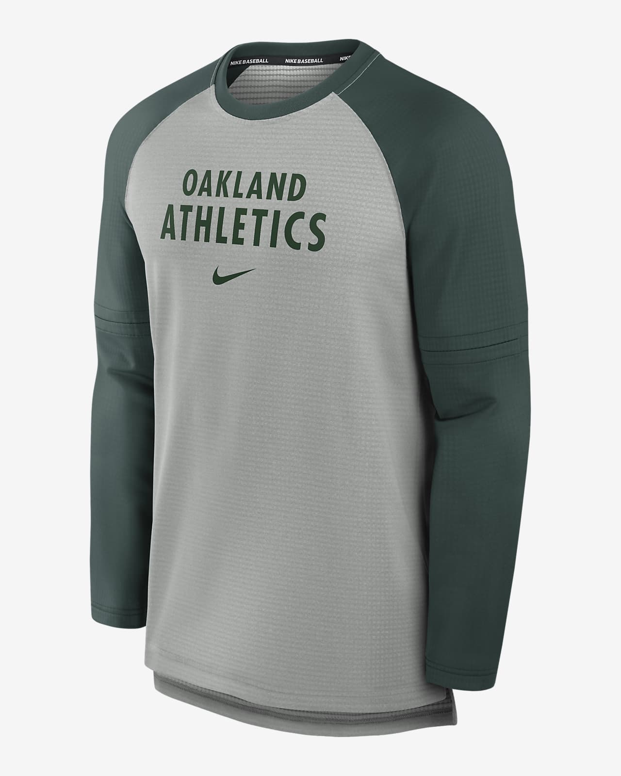 Oakland Athletics Authentic Collection Game Time Men's Nike Breathe MLB Long-Sleeve T-Shirt
