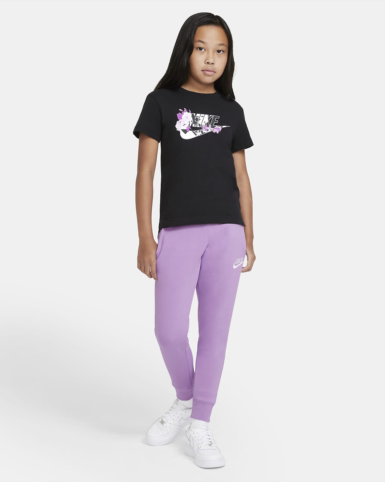girls purple nike shirt