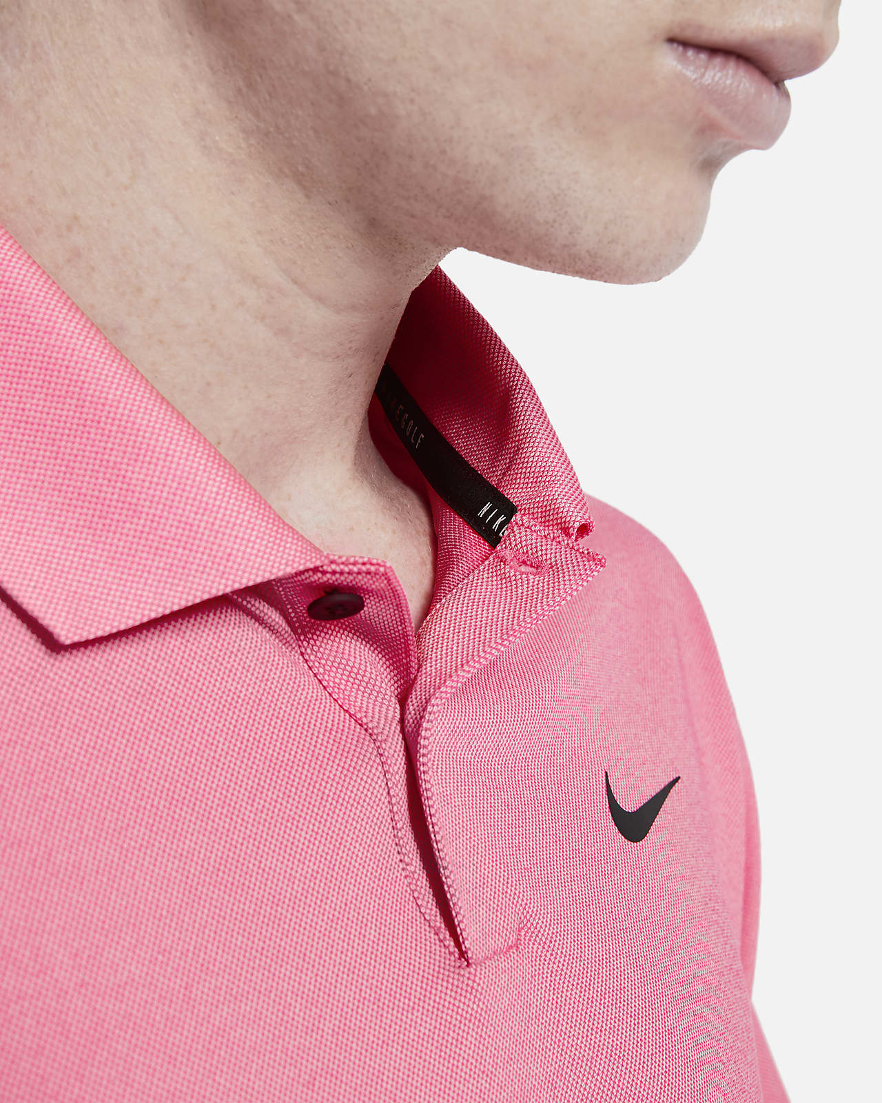 pink golf shirt mens