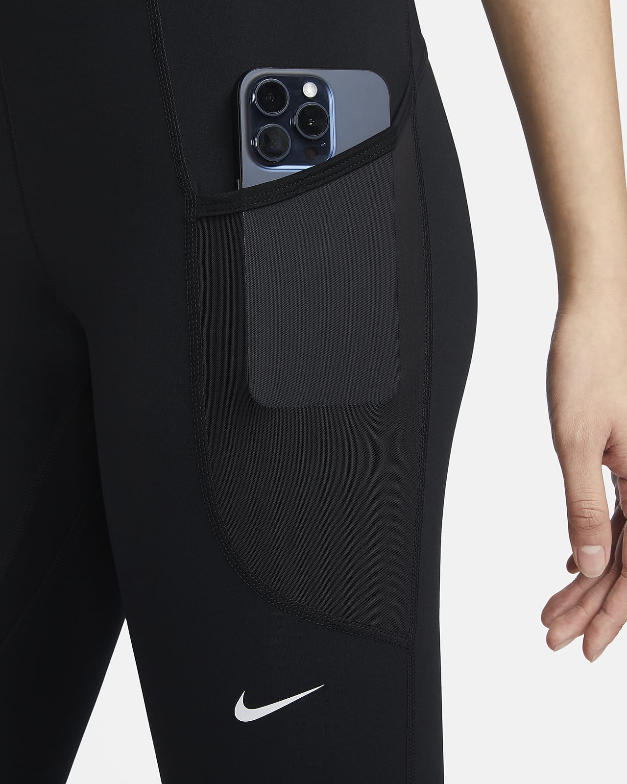 Nike Pro 365 Women's Mid-Rise 7/8 Leggings with Pockets. Nike PH