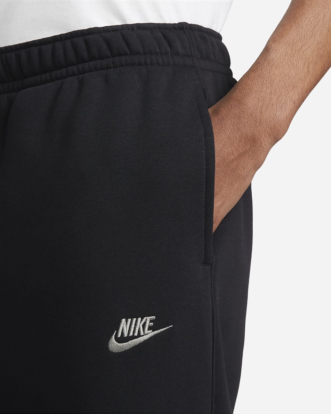 Nike Club Fleece Men's Brushed-Back Graphic Joggers.