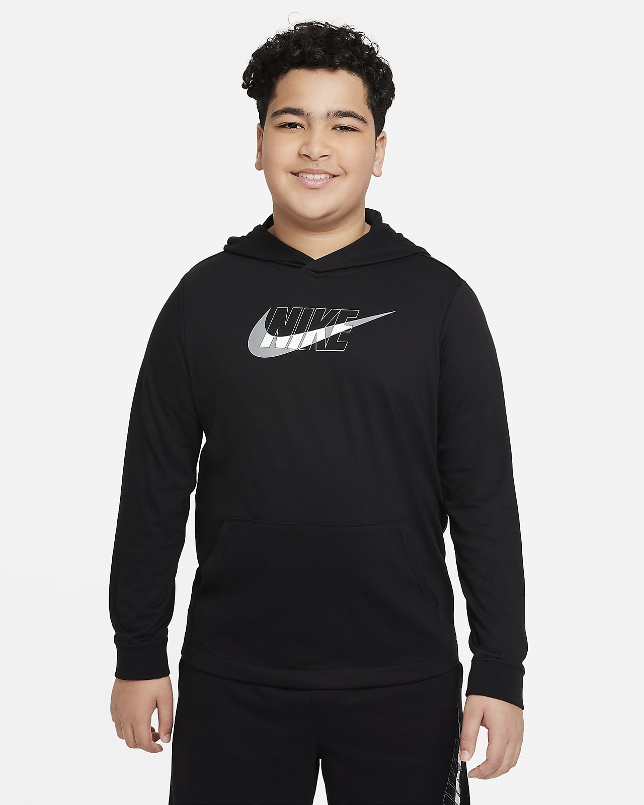 Nike Sportswear Big Kids' (Boys') Jersey Pullover Hoodie (Extended Size)