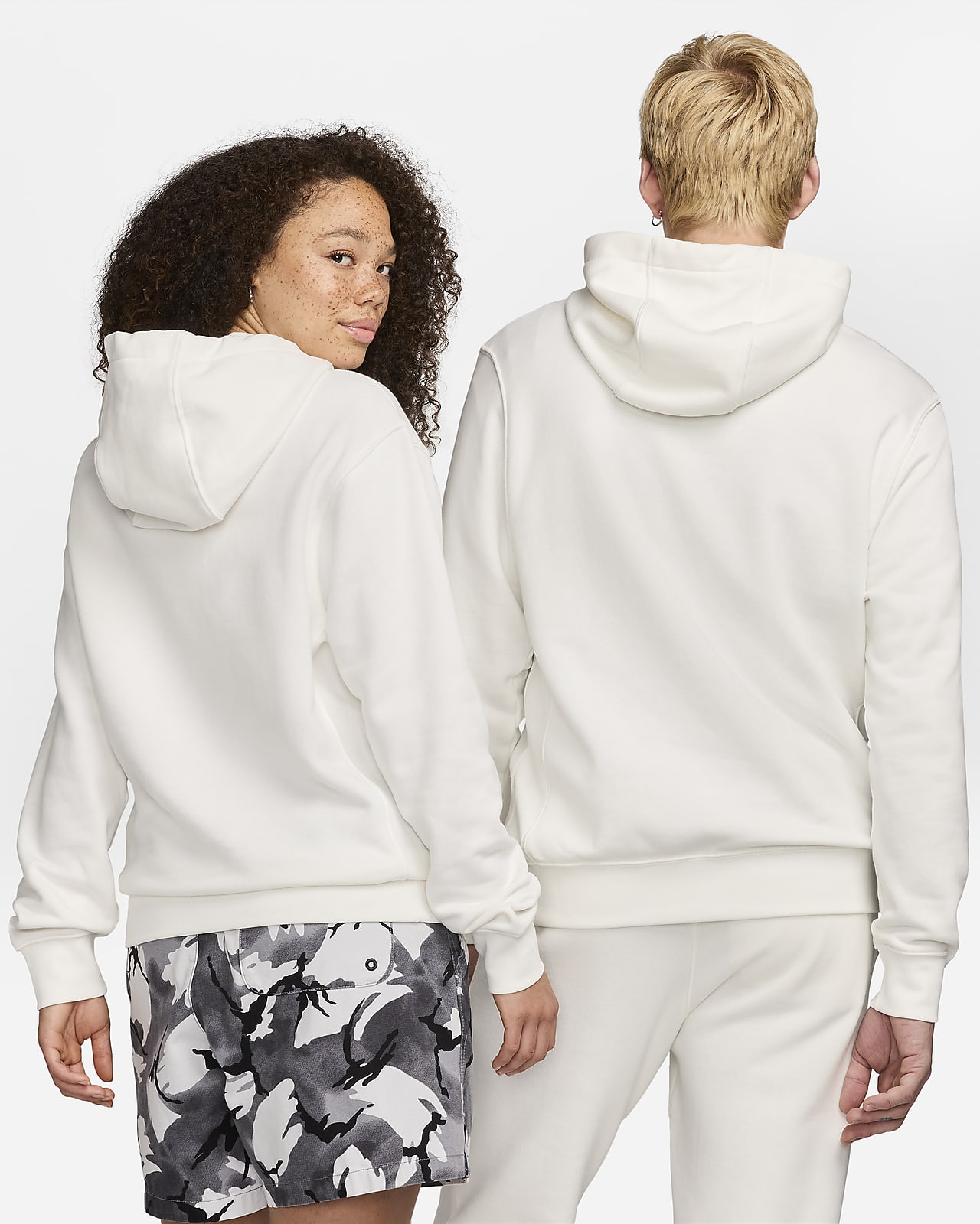 Nike Sportswear Club Fleece Lined Full-Zip Hoodie Navy / White