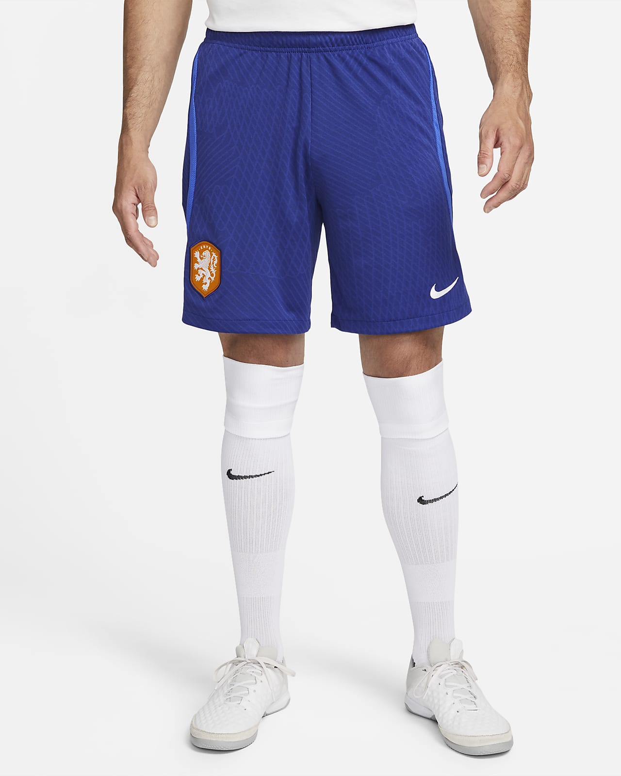 Netherlands Strike Nike Dri-FIT Knit Soccer Shorts.