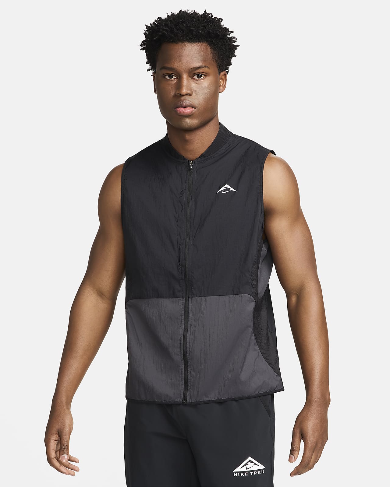 Ανδρικό αμάνικο μπουφάν για τρέξιμο Nike Trail Aireez