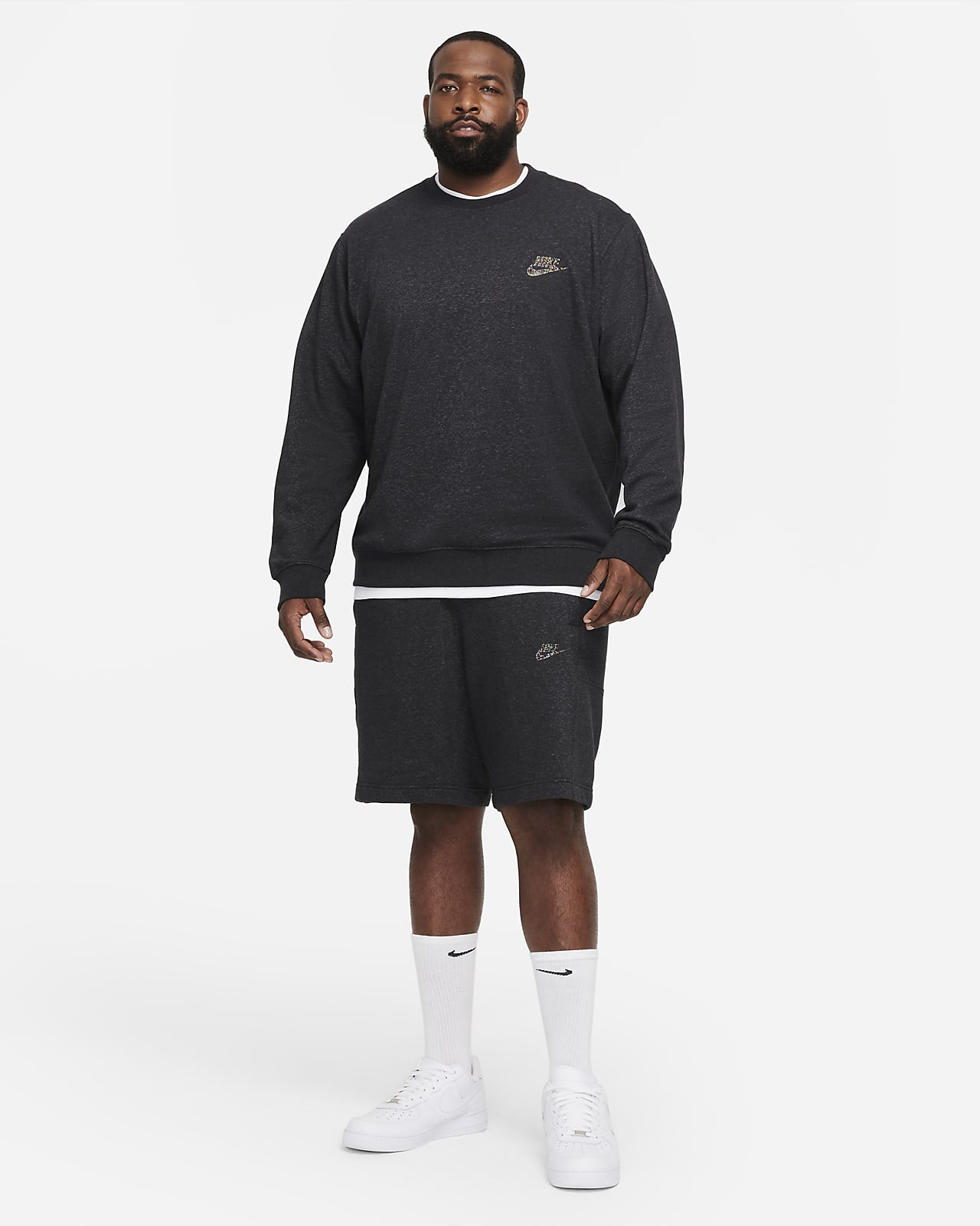 nike golf brushed crew neck