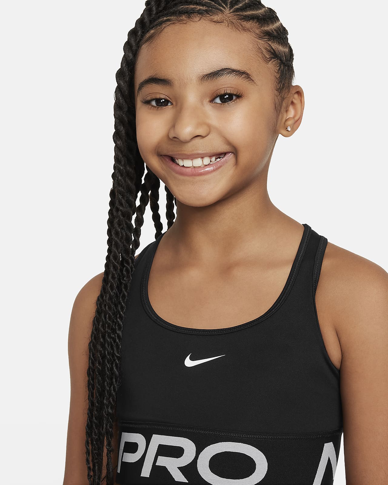 Nike Swoosh Sport-bh voor meisjes (ruimere maten). Nike NL