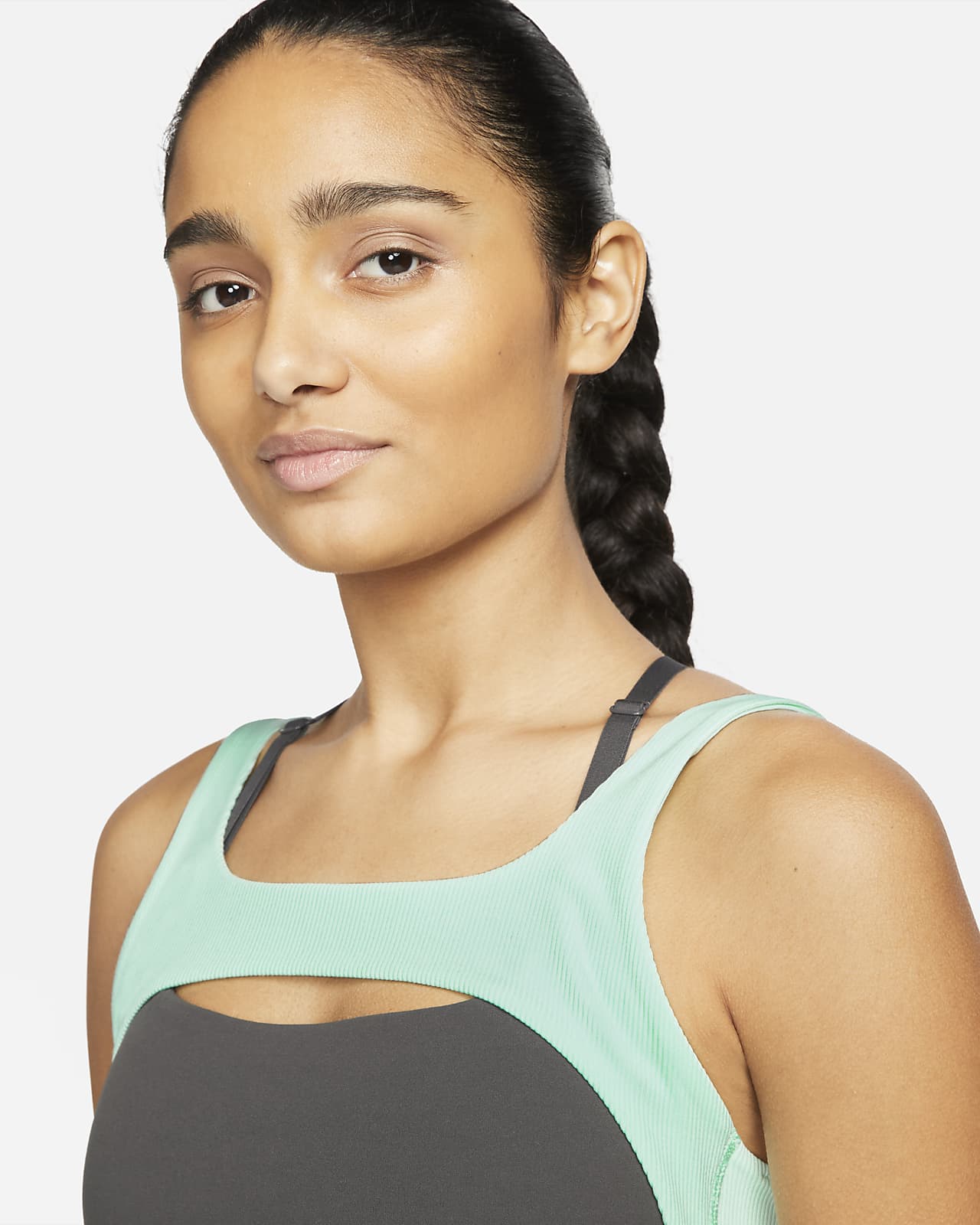 Nike Yoga Indy Womens Light Support Non Padded Ribbed Sports Bra Nike Sa 