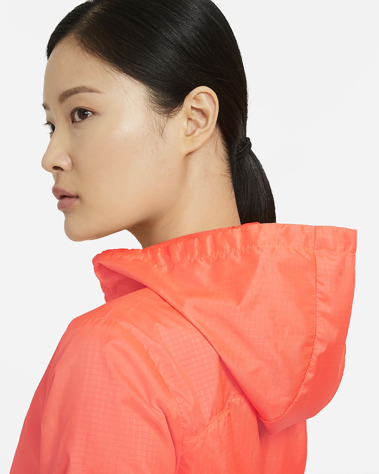women's nike essential hooded running jacket
