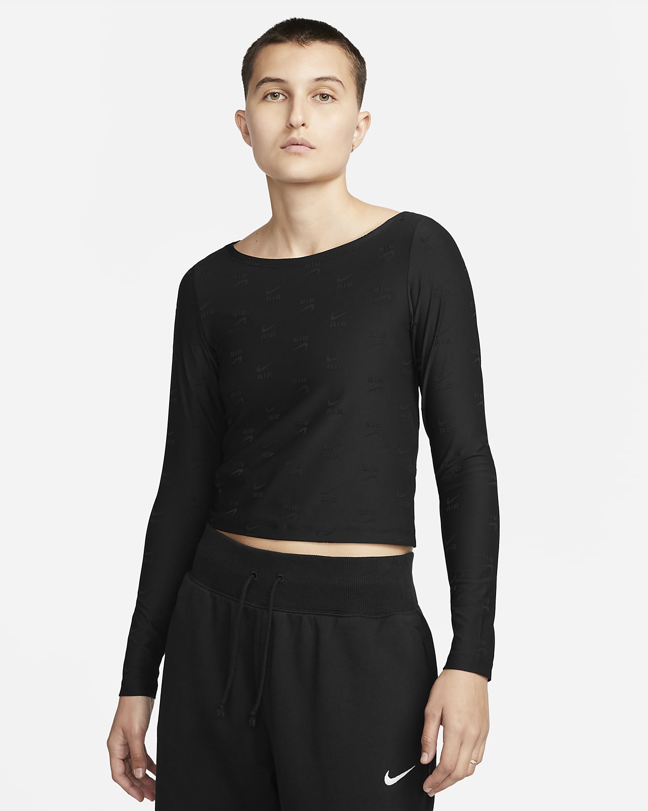Nike Air Camiseta de larga con estampado integral - Mujer. ES