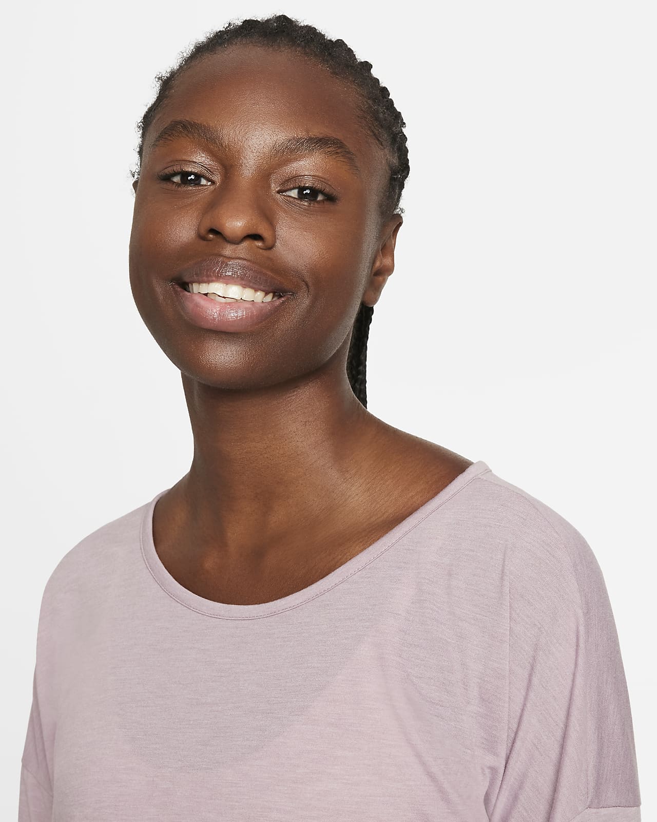 nike yoga short sleeve top