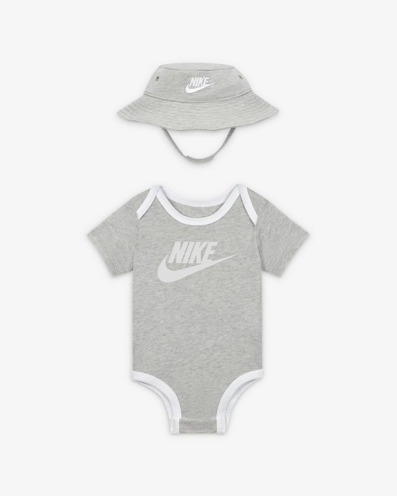 Conjunto de 2 peças Nike Core Bucket Hat and Bodysuit Set para bebé