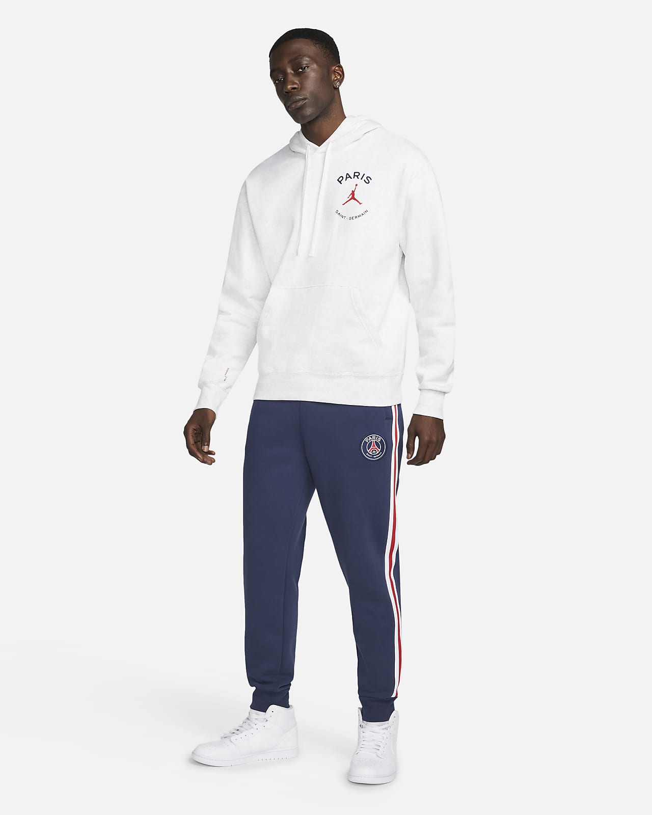 Sudadera con gorro sin cierre de tejido Fleece para hombre Paris Saint-Germain.  Nike MX