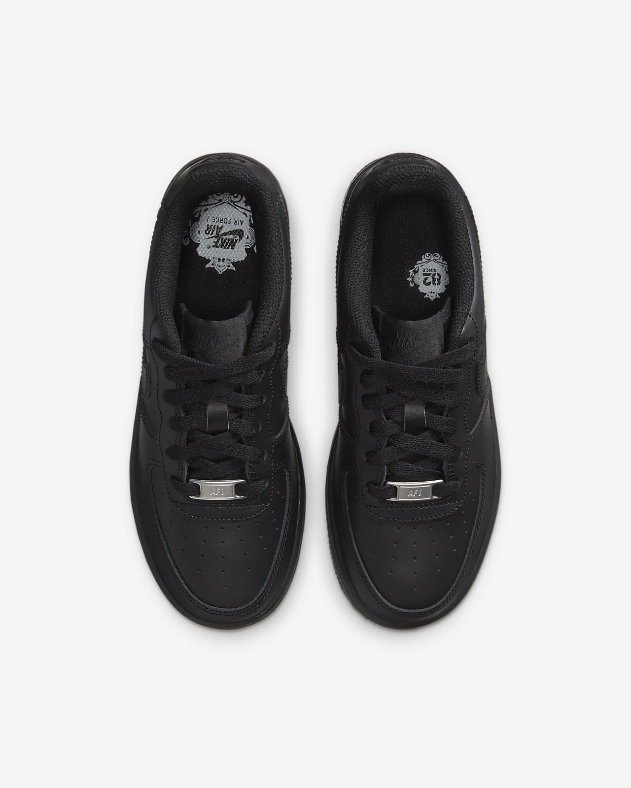 youth black air force ones