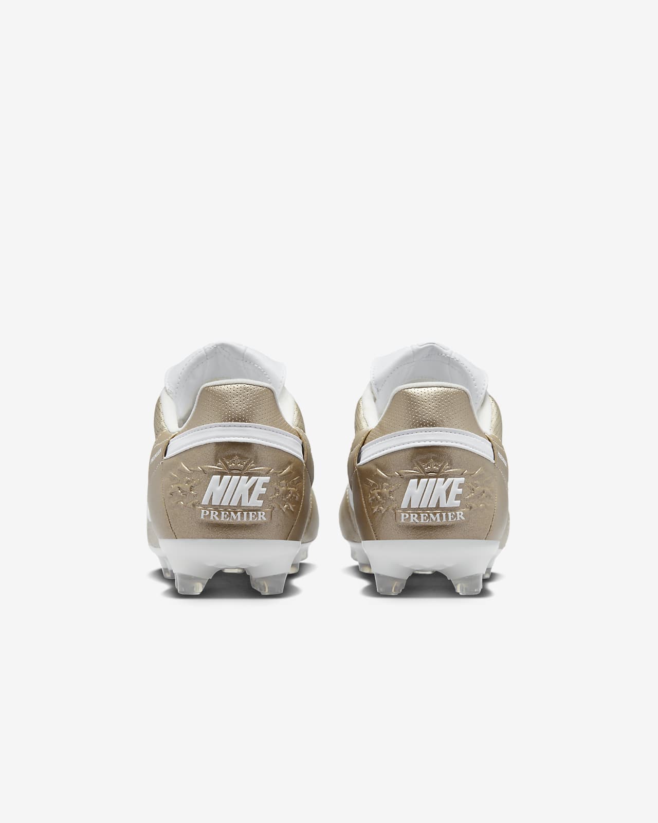 White and gold 2024 soccer cleats nike