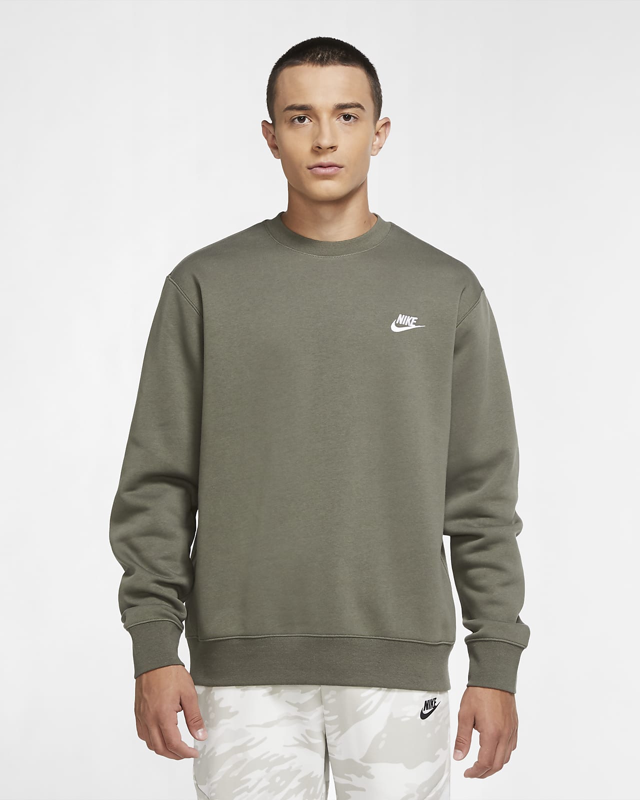 nike club fleece crew sweatshirt