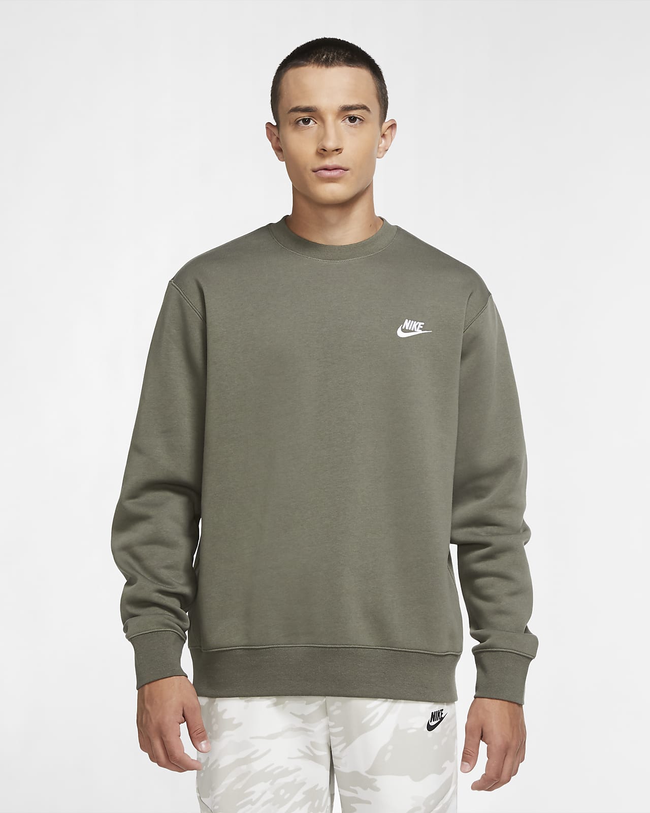 nike fleece crew sweatshirt